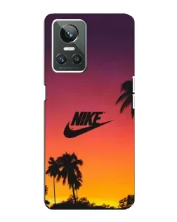 Чехол для Realme GT Neo 3 с картинкой «Nike на закате солнца»