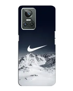 Чехол для Realme GT Neo 3 с картинкой «Nike — зимние горы»