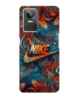 Чехол для Realme GT Neo 3 с картинкой «Nike в абстракции»