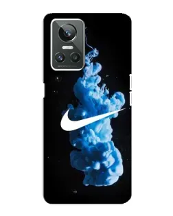 Чехол для Realme GT Neo 3 с картинкой «Nike и синий дым»