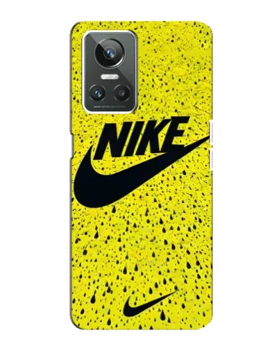 Чехол для Realme GT Neo 3 с картинкой «Желтый текстурный Nike»