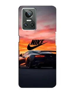 Чехол для Realme GT Neo 3 с картинкой «Nike и суперкар»