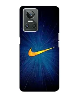Чехол для Realme GT Neo 3 с картинкой «Синий пульс Nike»