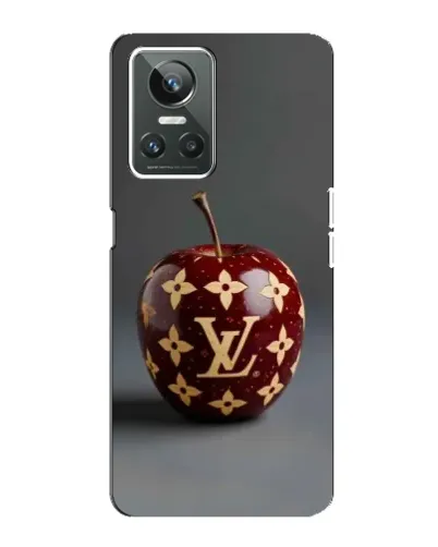 Чехол для Realme GT Neo 3 с картинкой «Красное яблоко LV»