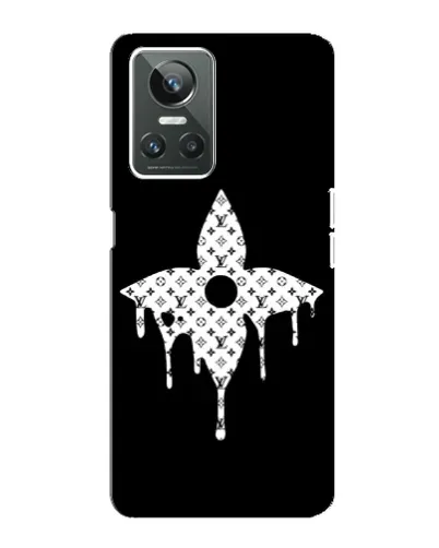 Чехол для Realme GT Neo 3 с картинкой «Цветочная монограмма»