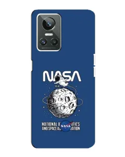 Чехол для Realme GT Neo 3 с картинкой «NASA — лунная миссия»