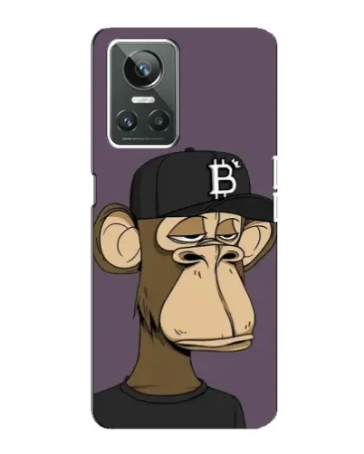 Чехол для Realme GT Neo 3 с картинкой «Bored Ape в кепке»