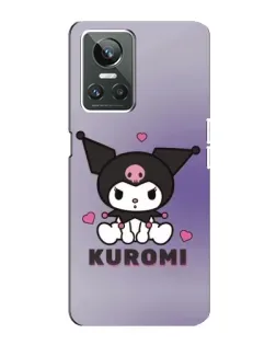 Чехол для Realme GT Neo 3 с картинкой «Kuromi — фиолетовый арт»