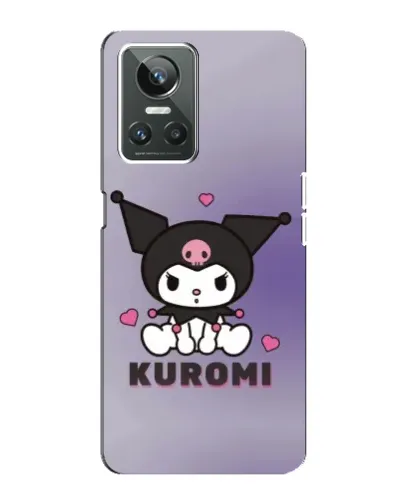 Чехол для Realme GT Neo 3 с картинкой «Kuromi — фиолетовый арт»