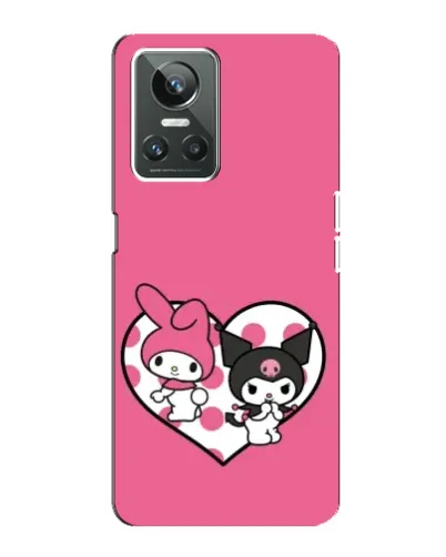 Чехол для Realme GT Neo 3 с картинкой «Kuromi и My Melody»