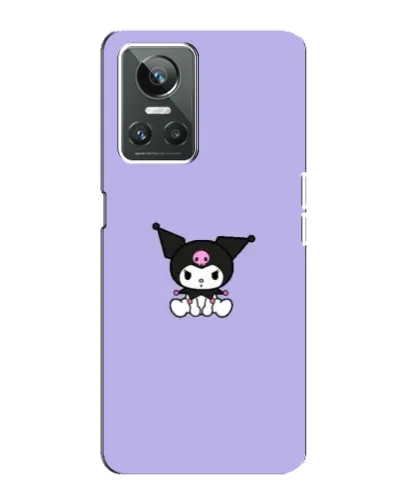 Чехол для Realme GT Neo 3 с картинкой «Kuromi — фиолетовый минимализм»