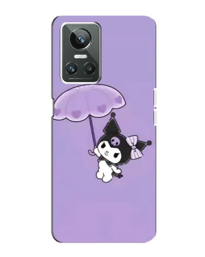 Чехол для Realme GT Neo 3 с картинкой «Kuromi с зонтиком»