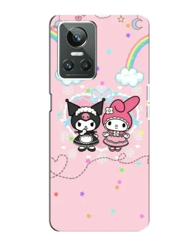 Чехол для Realme GT Neo 3 с картинкой «My Melody и Kuromi»