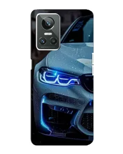 Чехол для Realme GT Neo 3 с картинкой «Взгляд BMW с синими фарами» Чехол для Realme GT Neo 3 с картинкой «Взгляд BMW с синими фарами»