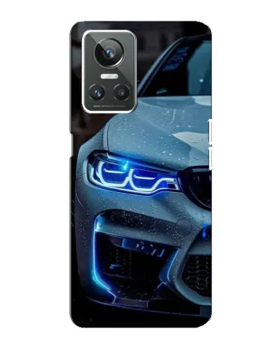 Чехол для Realme GT Neo 3 с картинкой «Взгляд BMW с синими фарами»