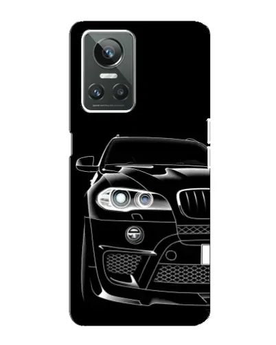 Чехол для Realme GT Neo 3 с картинкой «Темный силуэт BMW»