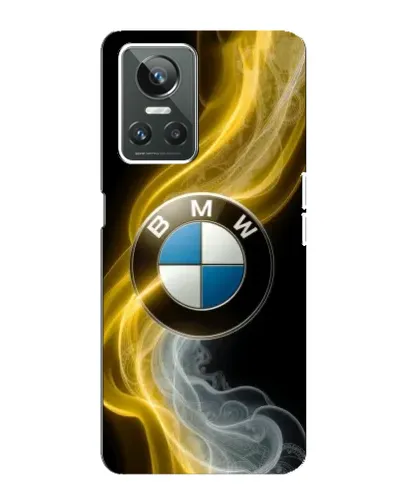 Чехол для Realme GT Neo 3 с картинкой «Золотистый дым BMW»
