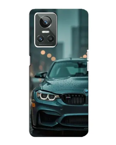 Чехол для Realme GT Neo 3 с картинкой «BMW в огнях города»
