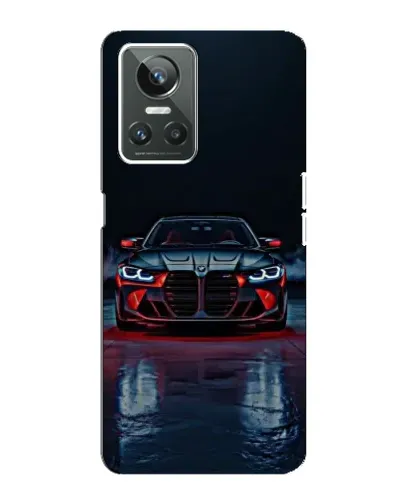 Чехол для Realme GT Neo 3 с картинкой «BMW на мокрой дороге»
