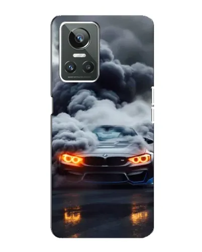 Чехол для Realme GT Neo 3 с картинкой «BMW в дыму»