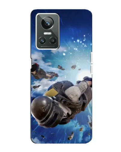 Чехол для Realme GT Neo 3 с картинкой «Десант PUBG — прыжок»