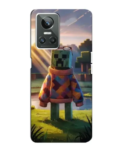 Чехол для Realme GT Neo 3 с картинкой «Крипер в свитере» Чехол для Realme GT Neo 3 с картинкой «Крипер в свитере»