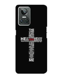 Чехол для Realme GT Neo 3 с картинкой «Текстовый крест»