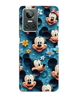 Чехол для Realme GT Neo 3 с картинкой «Паттерн Микки и Минни»
