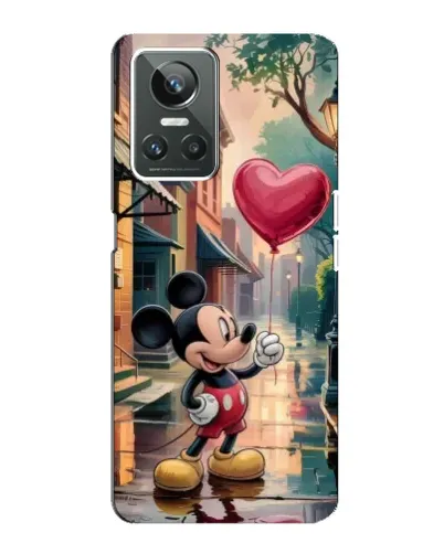 Чехол для Realme GT Neo 3 с картинкой «Микки и шарик-сердце»