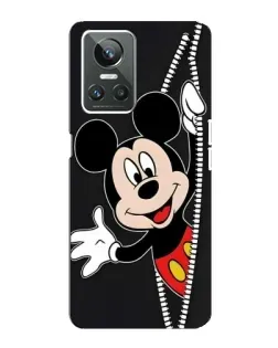 Чехол для Realme GT Neo 3 с картинкой «Микки раздвигает стены»