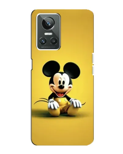 Чехол для Realme GT Neo 3 с картинкой «Микки на желтом»