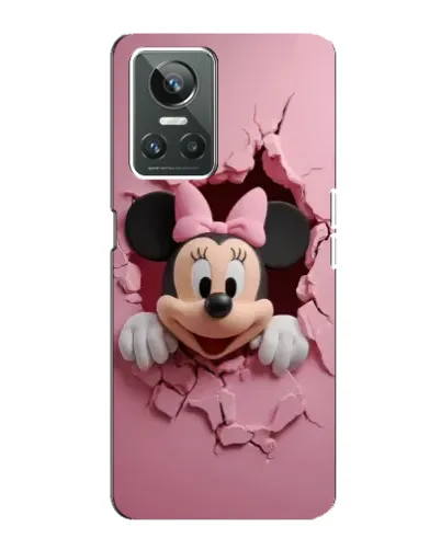 Чехол для Realme GT Neo 3 с картинкой «Минни сквозь стену»