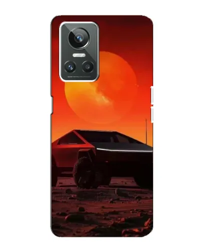 Чехол для Realme GT Neo 3 с картинкой «Cybertruck на Марсе»