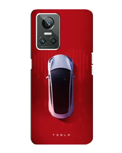 Чехол для Realme GT Neo 3 с картинкой «Tesla Top View»