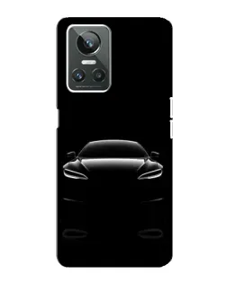 Чехол для Realme GT Neo 3 с картинкой «Силуэт Tesla Night»