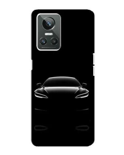 Чехол для Realme GT Neo 3 с картинкой «Силуэт Tesla Night»