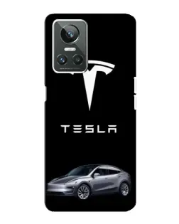 Чехол для Realme GT Neo 3 с картинкой «Tesla Model Y»