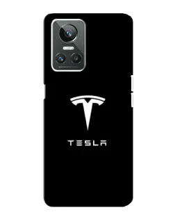 Чехол для Realme GT Neo 3 с картинкой «Tesla White Logo»