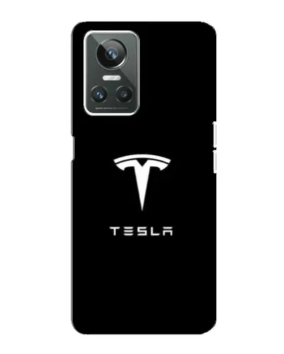 Чехол для Realme GT Neo 3 с картинкой «Tesla White Logo»