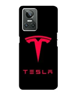 Чехол для Realme GT Neo 3 с картинкой «Tesla Red Logo»