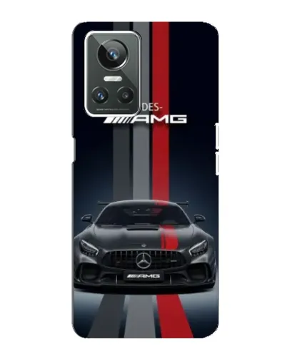 Чехол для Realme GT Neo 3 с картинкой «Mercedes — белый карбон»