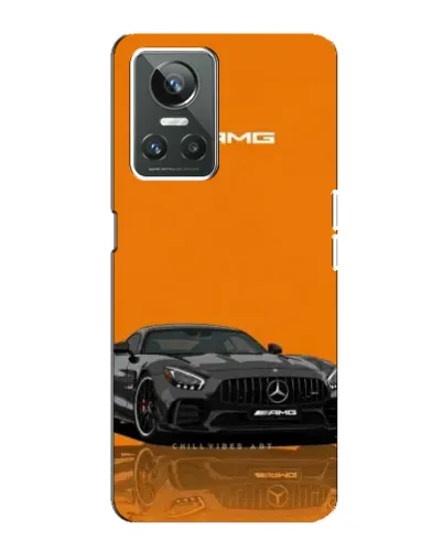 Чехол для Realme GT Neo 3 с картинкой «Оранжевый Mercedes AMG»