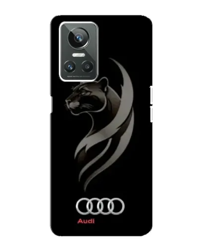 Чехол для Realme GT Neo 3 с картинкой «Графика — пантера и Audi»