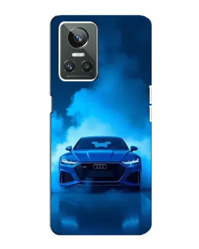 Чехол для Realme GT Neo 3 с картинкой «Audi — голубая энергия»