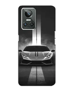 Чехол для Realme GT Neo 3 с картинкой «Lamborghini симметрия дорог»