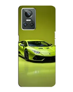 Чехол для Realme GT Neo 3 с картинкой «Салатовый Lamborghini Huracan»