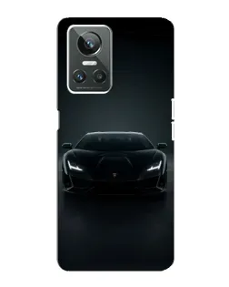Чехол для Realme GT Neo 3 с картинкой «Черный Lamborghini Aventador»