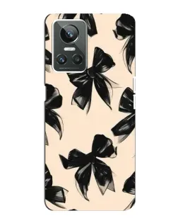 Чехол для Realme GT Neo 3 с картинкой «Паттерн черные банты» Чехол для Realme GT Neo 3 с картинкой «Паттерн черные банты»