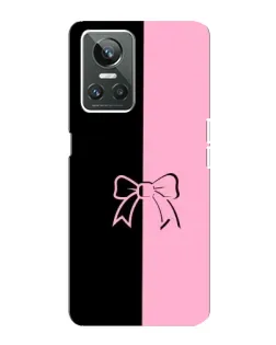 Чехол для Realme GT Neo 3 с картинкой «Половинки банта»