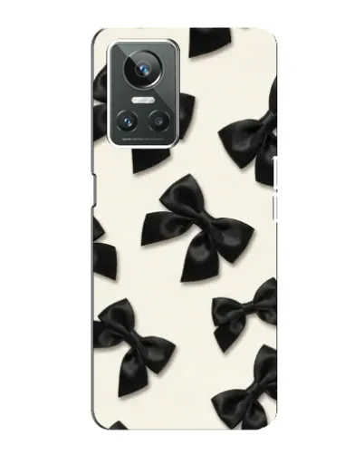 Чехол для Realme GT Neo 3 с картинкой «Черные бантики»
